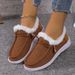 Women's Shoes Low Heel Cotton Casual Shoes With Thick Sole, Round Toe, Comfortable And Warm For Winter Spring Fall_vogvips.com