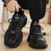 Men’s Shoes men's shoes summer youth mesh sports shoes running boys trendy brand black warrior dad shoes height increase_vogvips.com