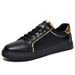 Board Shoes Men's Casual Leather Shoes Men's Simple European Station Little White Men's Shoes_vogvips.com
