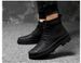 Men's Martin Boots Outdoor, Short Boots Fleece Warm Men's Leather Boots European And American Men's Shoes Military Boots_vogvips.com