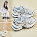 Daddy Shoes Female Student Sports Running Casual Shoes Platform Heightening Shoes_vogvips.com