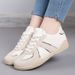 2026 New Spring Versatile Casual Women's Shoes, Soft Sole, Comfortable For Students, Lightweight Flat White Sneakers_vogvips.com