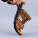 Euro Step Men's Genuine Leather Sandals Outdoor Non-Slip Comfortable Wear-Resistant Beach Shoes Breathable Top Layer Cowhide_vogvips.com
