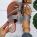 2023 European And American Large-size Women's Summer New Round-toe Slip-on Flat Casual Sandals For Outdoor Wear_vogvips.com