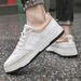Men's Shoes Casual Shoes Men's British Style Soft Sole Breathable White Shoes Sports Shoes Board Shoes_vogvips.com