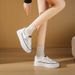 Little White Shoes Women's Platform Casual Sports Versatile Board Shoes Street Shooting_vogvips.com