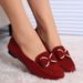 Ladies Casual Shoes Sneakers Women's Black Work Flat Shoes_vogvips.com