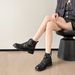 Sheepskin Version~Thick-Soled Buckle Short For Women, 2026 Autumn And Winter New Vintage British Style Versatile Chunky_vogvips.com