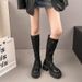 2025 Summer New Women's Long Niche Mesh Breathable Over-the-Knee Boots, Paired With Skirts, Martin Sandals_vogvips.com