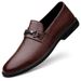 Men's Casual Shoes Gentleman's Dress Loafu Small Leather Shoes Low-top Cover Foot Surface Single Shoes_vogvips.com