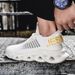 2025 New Breathable Large Men's For Height Increase, Youth Fashion, Leisure, Sports, Lightweight Running Shoes_vogvips.com