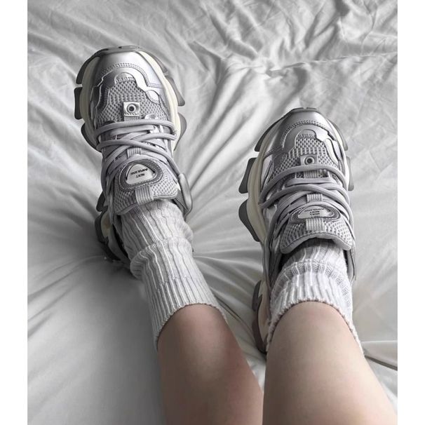 2026 Thick-soled Casual Sneakers Silver Dad Shoes~unique Sole Design_vogvips.com