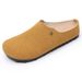 Women's New Comfortable Casual Shoes Thick Closed Toe Mules Outdoor Soft Sole Style Slip-On Flats_vogvips.com