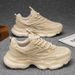 Warrior Winter Running Shock Absorption Cushion Sports Men's Casual Height Increasing Black Dad Trendy Shoes_vogvips.com