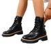 2025 New Autumn British Style White Thick-Soled Martin Motorcycle For Petite Women, Lace-Up Slimming Short Boots_vogvips.com