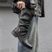 Medium Tube Thick Sole Heightening Martin Boots Retro Style Niche Design Tooling Boots Men's Boots_vogvips.com