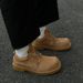 ShoeVault Beijiang Wolf Men's Winter Plush Lined Versatile Low-top Yellow Boots Cleanfit Thick-soled Height-increasing Derby Shoes_vogvips.com