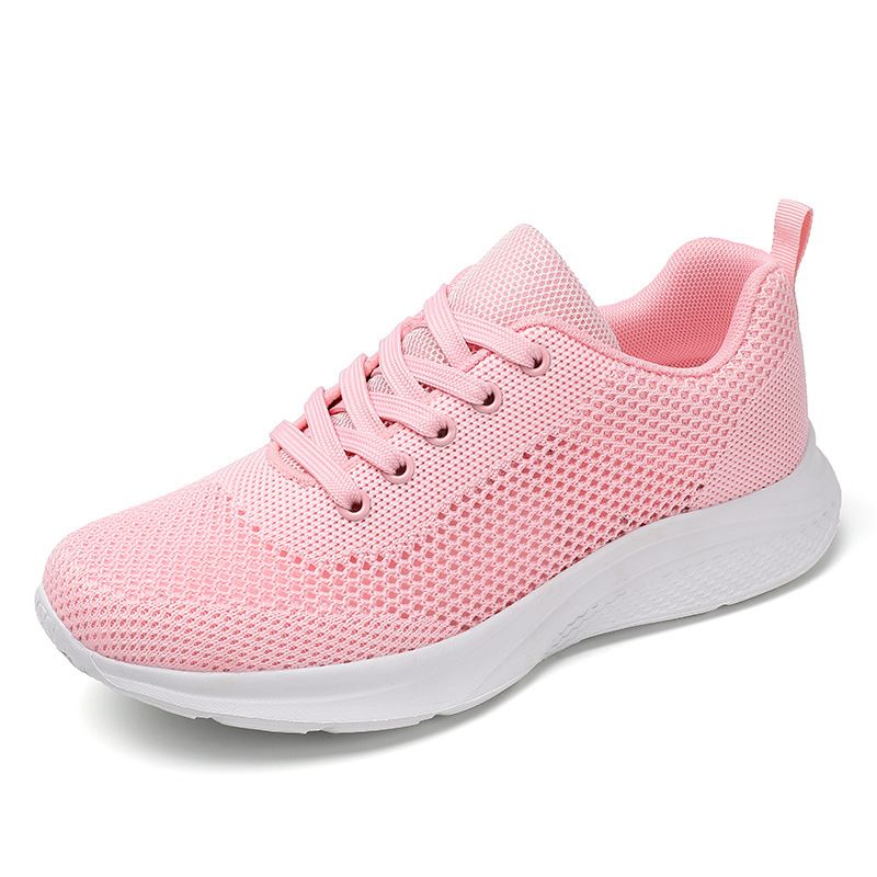 Women's Flying Woven Surface Hollow Sports Casual Shoes Breathable Lightweight Running Shoes_vogvips.com