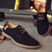 Men's Spring Suede Casual Oxfords Breathable Comfort Matte Finish Business Classic Sneakers Footwear Dress Shoes_vogvips.com