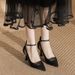 688-8 Satin Pointed-toe High-heeled Shoes, New Style Side Cut-out, Shallow Strap Sandals For Women, Versatile With_vogvips.com