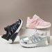 Children's Fashion Sneakers 2026 Autumn New Girls' Velcro Leather Waterproof Casual Breathable Running Shoes_vogvips.com