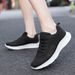 Women's Flying Woven Surface Hollow Sports Casual Shoes Breathable Lightweight Running Shoes_vogvips.com