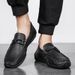 New men's casual leather shoes a slip-on driving bean shoes men's shoes_vogvips.com