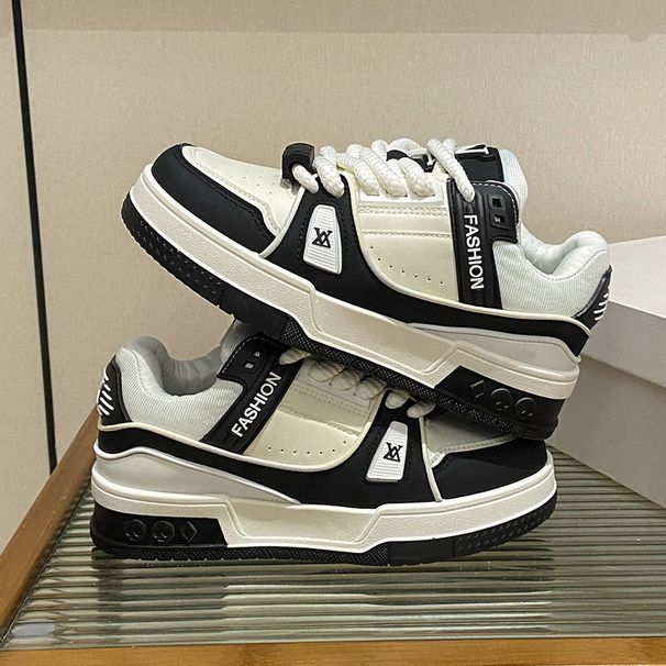 Women's Shoes Thick Sole Casual Shoes Student Sports Running Shoes Ins Daily Trendy Sneaker Vacation Walking Shoe_vogvips.com