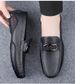 Men's Doudou Shoes Driving Shoes Low-top Pure Leather Surface Metal Trim Foot Cover Large Size Casual Shoes Small Leather Shoes_vogvips.com