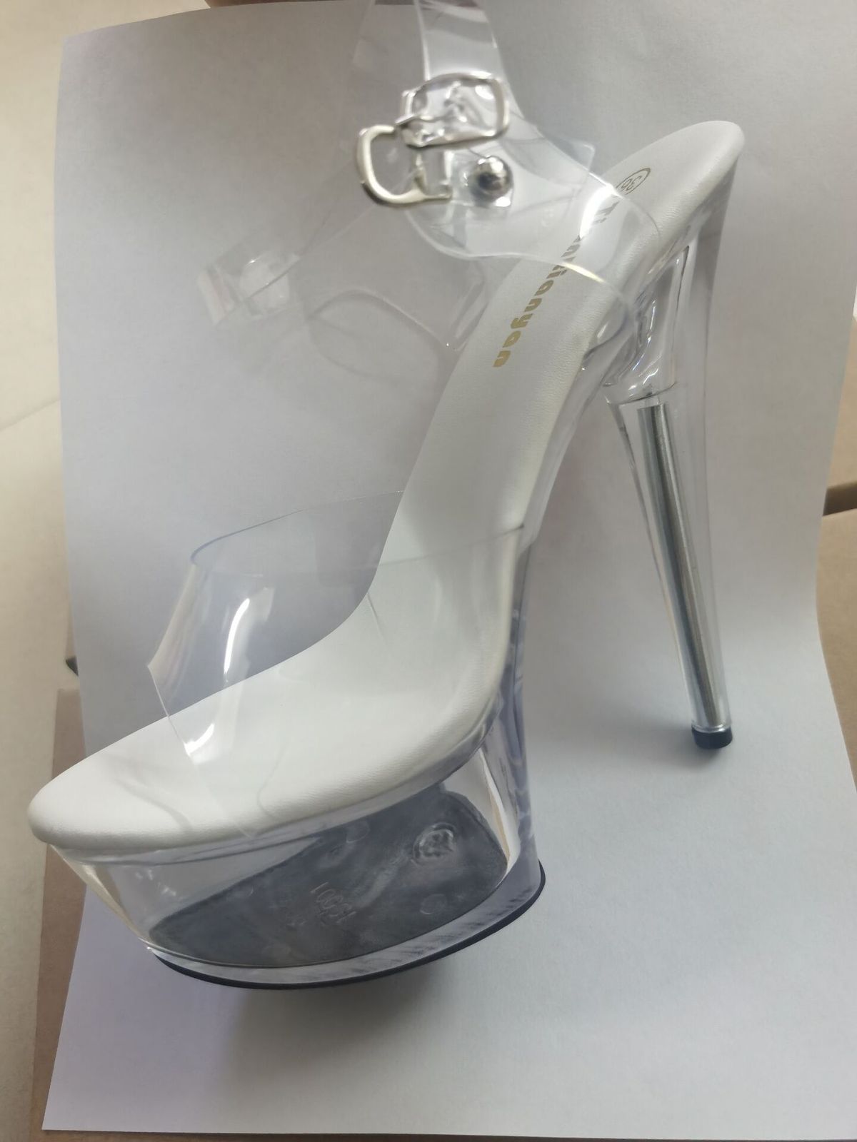 2021 Summer New Pointed Toe Waterproof Platform Stiletto High Heels Casual Wedding Fashion Sandals Women's Single Shoes_vogvips.com