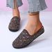 plus Size Women's Rhinestone Closed Toe Slippers Casual Thick Soled Half Slippers Easy Wear Autumn Style_vogvips.com