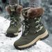 2025 New Velvet Camouflage Snow Boots Outdoor Anti Slip High Top Cotton Shoes Warm Boots_vogvips.com