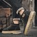 New Leather Spring Men's Shoes High-top Men's Heightening Tooling Martin Boots_vogvips.com