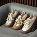 Women's Shoes Naturally Curly Platform Shoes, Autumn New Arrival, Color Block, Versatile Casual Sports Shoes, Retro German Training Shoes_vogvips.com
