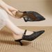 Mary Jane Slip-on Sandals, Breathable Mesh Casual Shoes, Early Spring 2026, Light Luxury Rhinestone Pointed Toe Stiletto_vogvips.com