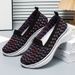 Women's 2025 Spring New Single Color Blocked Thick Soled Casual Breathable Mother's Shoes_vogvips.com