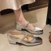 Square Head Thick Heel Fashion Single Shoes Women's Bag Head Sandals Rear Empty Light Mouth Middle Heel Mary Jane Shoes Women's Shoes_vogvips.com