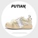 26ss Jianci Same Tan Style Open Canvas Thick Sole Beggar Cheese Cat Couple Smile Shoes Fashion_vogvips.com