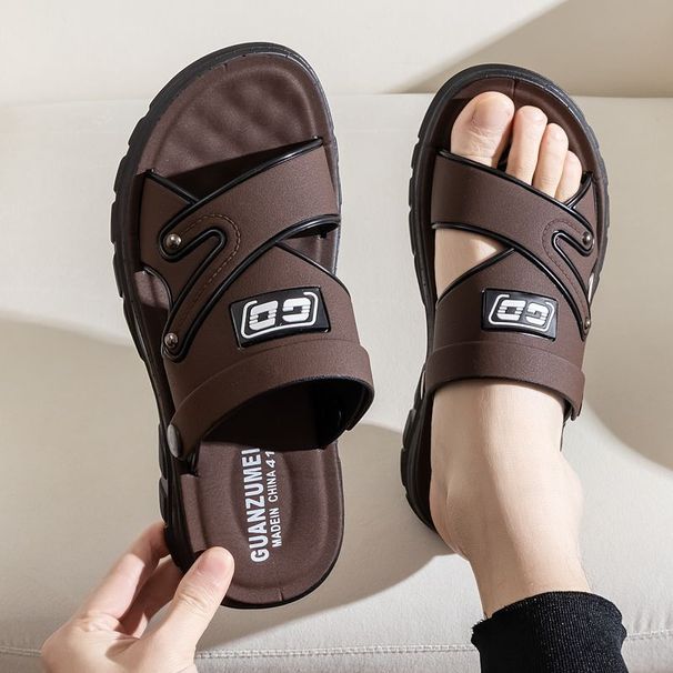 Men's Sandals Anti Slip Beach Shoes 2025 New Summer Versatile Anti Odor Dual Purpose Men's Fashion Waterproof Cool Slippers_vogvips.com