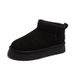 Fashion Platform Snow Boots Women's Winter New Short Cylinder Increase Cotton Shoes Plus Suede Bag Shoes_vogvips.com