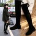 Women's Over-the-Knee Flat Spring And Autumn 2025 New Style Single Winter Fleece Lined Stretch SW5050 Long Boots_vogvips.com