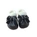Women's Cotton Cute Bowknot Home Indoor Non-Slip Black Warm Slippers Autumn Winter_vogvips.com