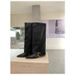Women's Pointed Toe High Heel Pull On Boots With Metal Buckle Detail Slim Fit Stretchable Fashion Boots Versatile, Stiletto Heel, Pants Length Boots_vogvips.com