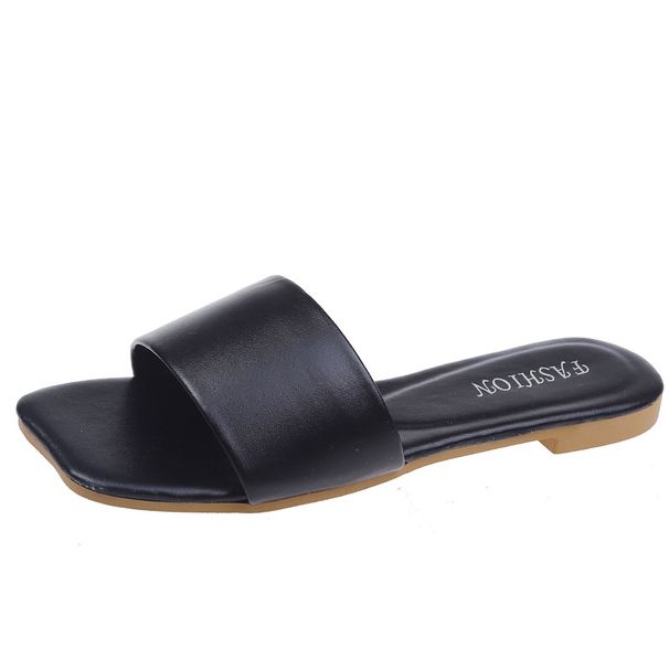 Korean Style Women's Floral Flip Flops Flat Trendy Fashionable Slippers For Outdoor Wear New 2020 Design_vogvips.com