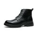 European Warm Series Autumn Winter New High-top Brogue Carved Leather Shoes Men's Casual Martin Thick-soled Height-increasing Short Boots Men_vogvips.com