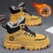European Warm Series Men's Martin Winter 2025 New Style Fleece-Lined Warm Cotton Shoes High-Top Non-Slip Waterproof Work Safety Boots_vogvips.com