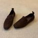 Square-toe Loafers, Women's Soft Leather, Comfortable Flats, One-foot Slip-ons, Casual Suede Shoes_vogvips.com