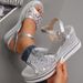 New Fashionable And Large Size One-Strap Wedge Heel Thick-Soled Beach Sandals For Women_vogvips.com