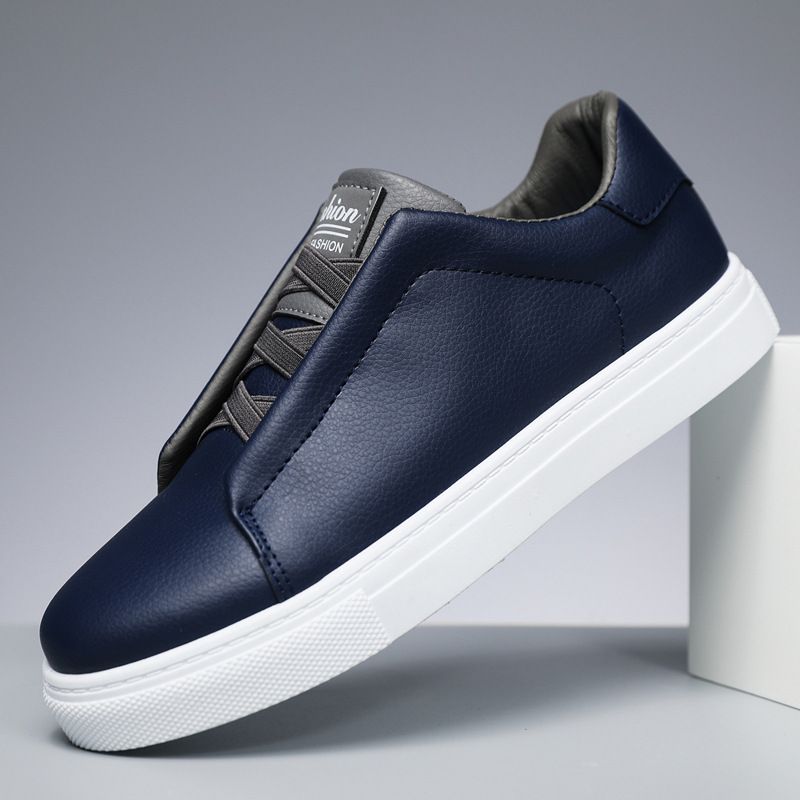 Men’s Shoes Men's Fashionable Solid Color Low Top Skateboard Shoes Comfortable Non Slip And Durable Sports Shoes For Outdoor Activities_vogvips.com
