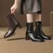 832-2 Square Toe Chunky With Back Zipper Martin 2024 Autumn Winter New High Heel Versatile Short Bare Boots_vogvips.com